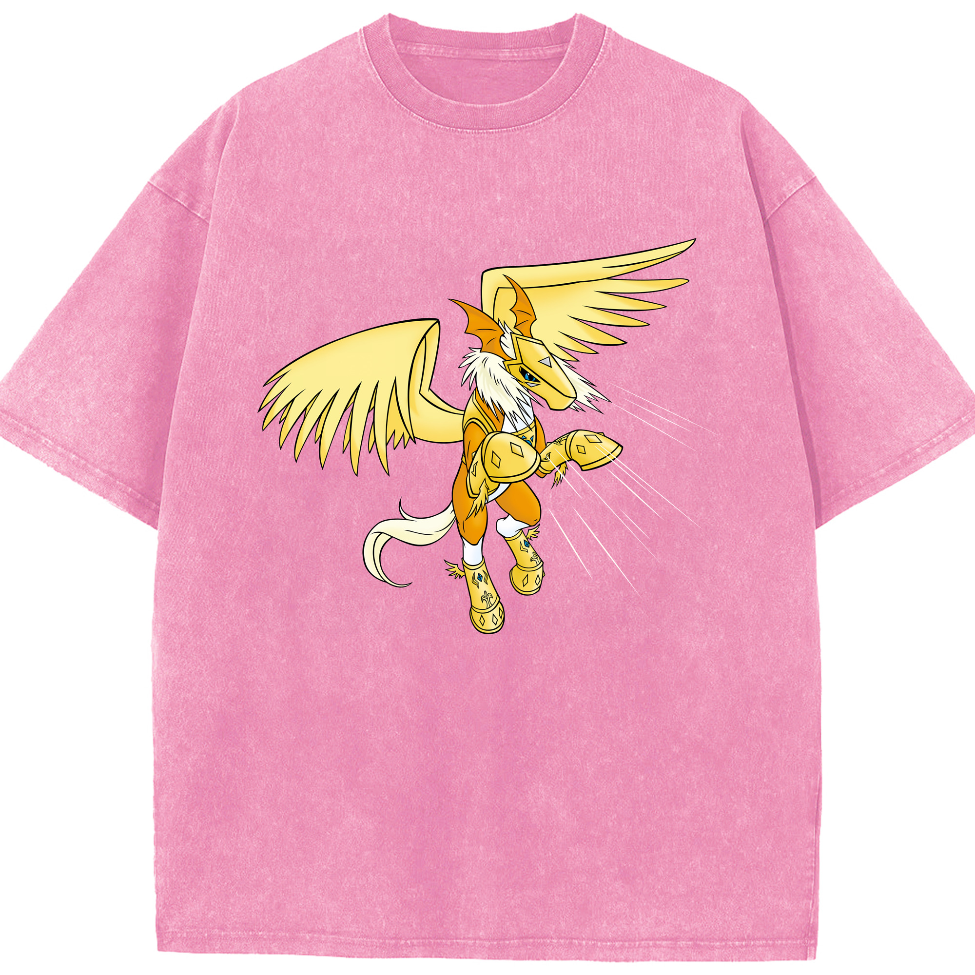 （画像用） Digimon デジタルモンスター/デジモン 綿100% ヴィンテージ風 半袖Tシャツ（フロントプリント）